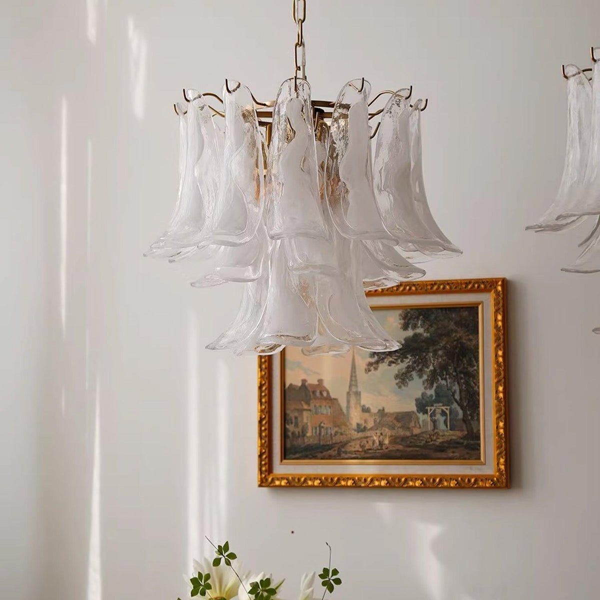 Glyra lampadario ambra Fioritura