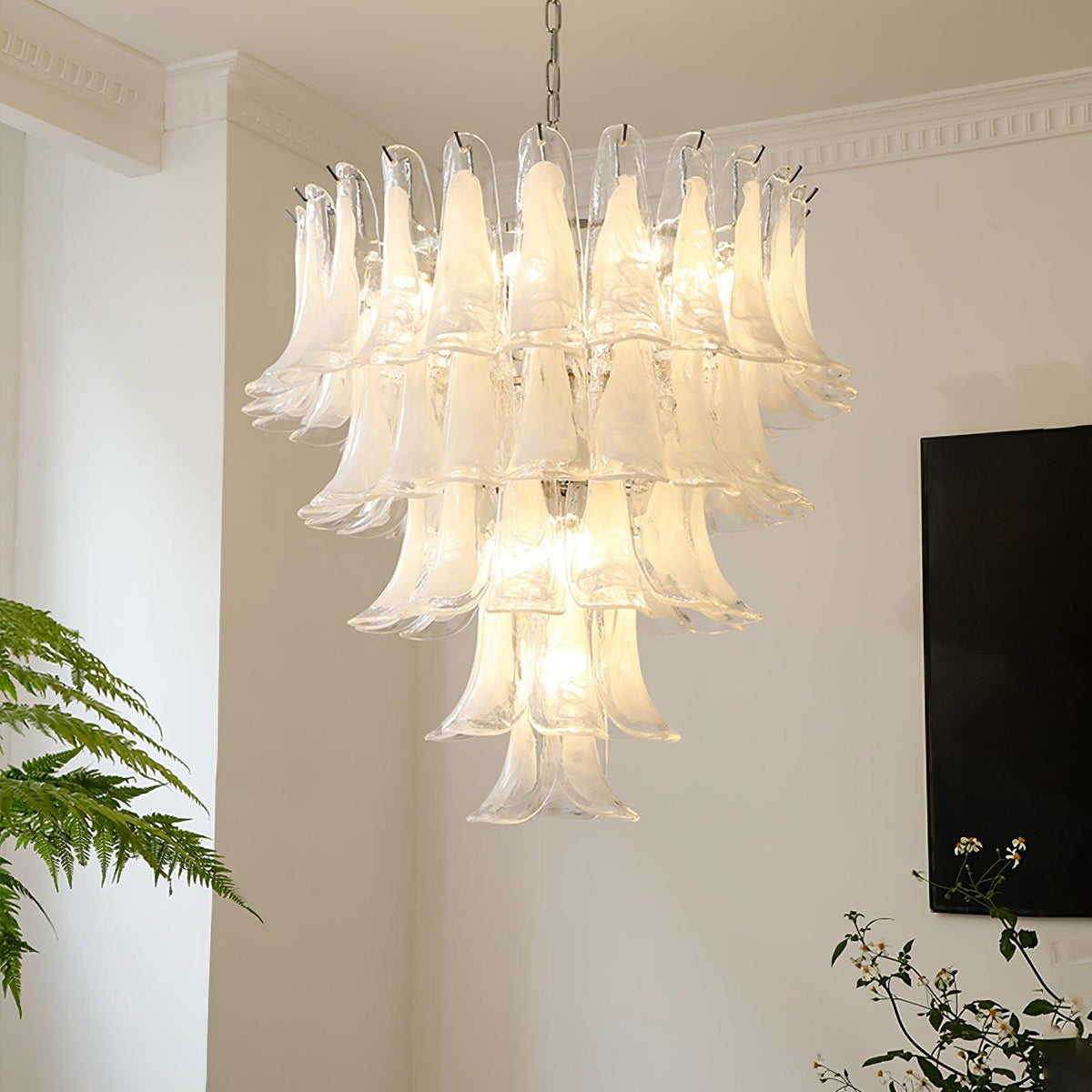 Glyra lampadario ambra Fioritura