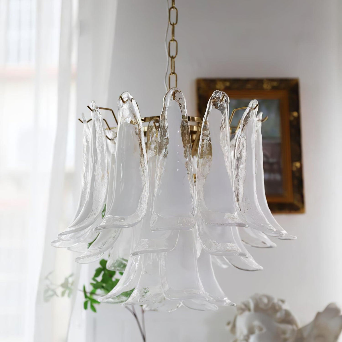 Glyra lampadario ambra Fioritura