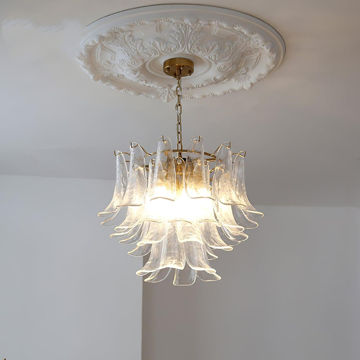 Glyra lampadario ambra Fioritura