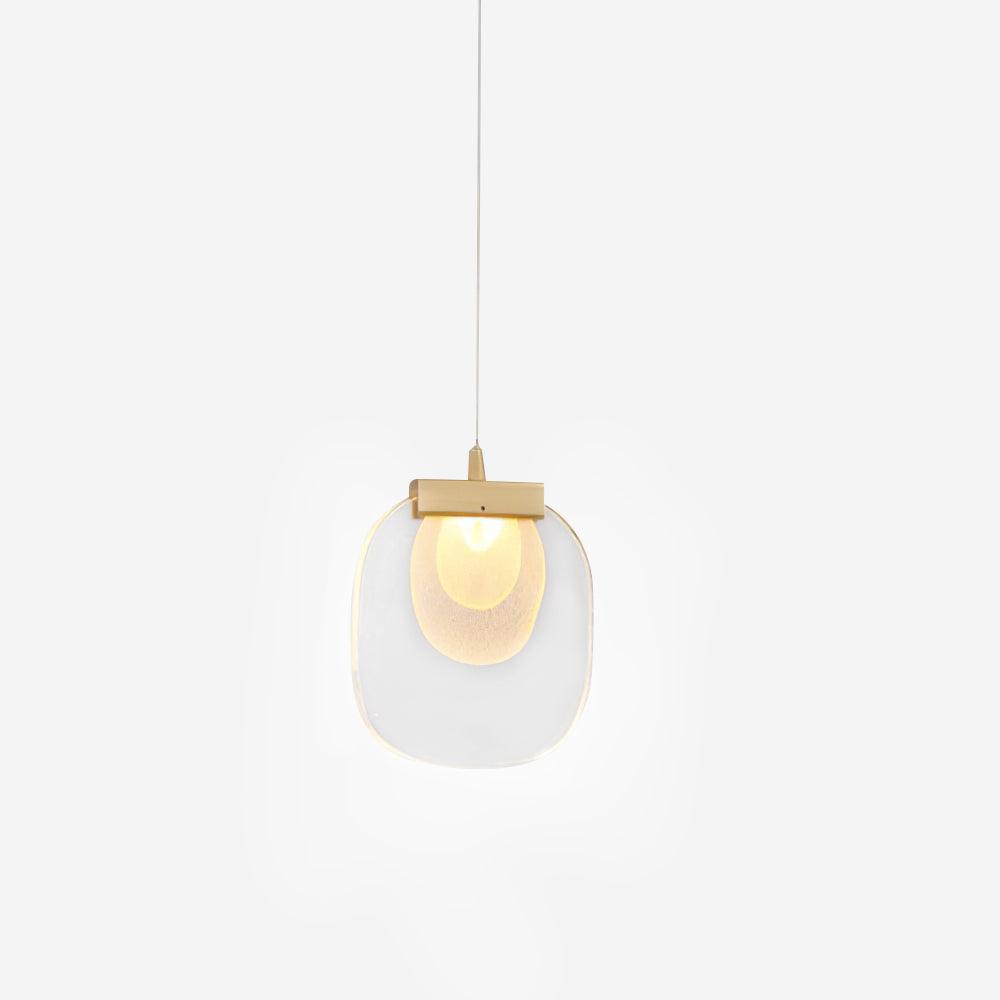 Avesia lampada a sospensione minimalista in vetro per scale