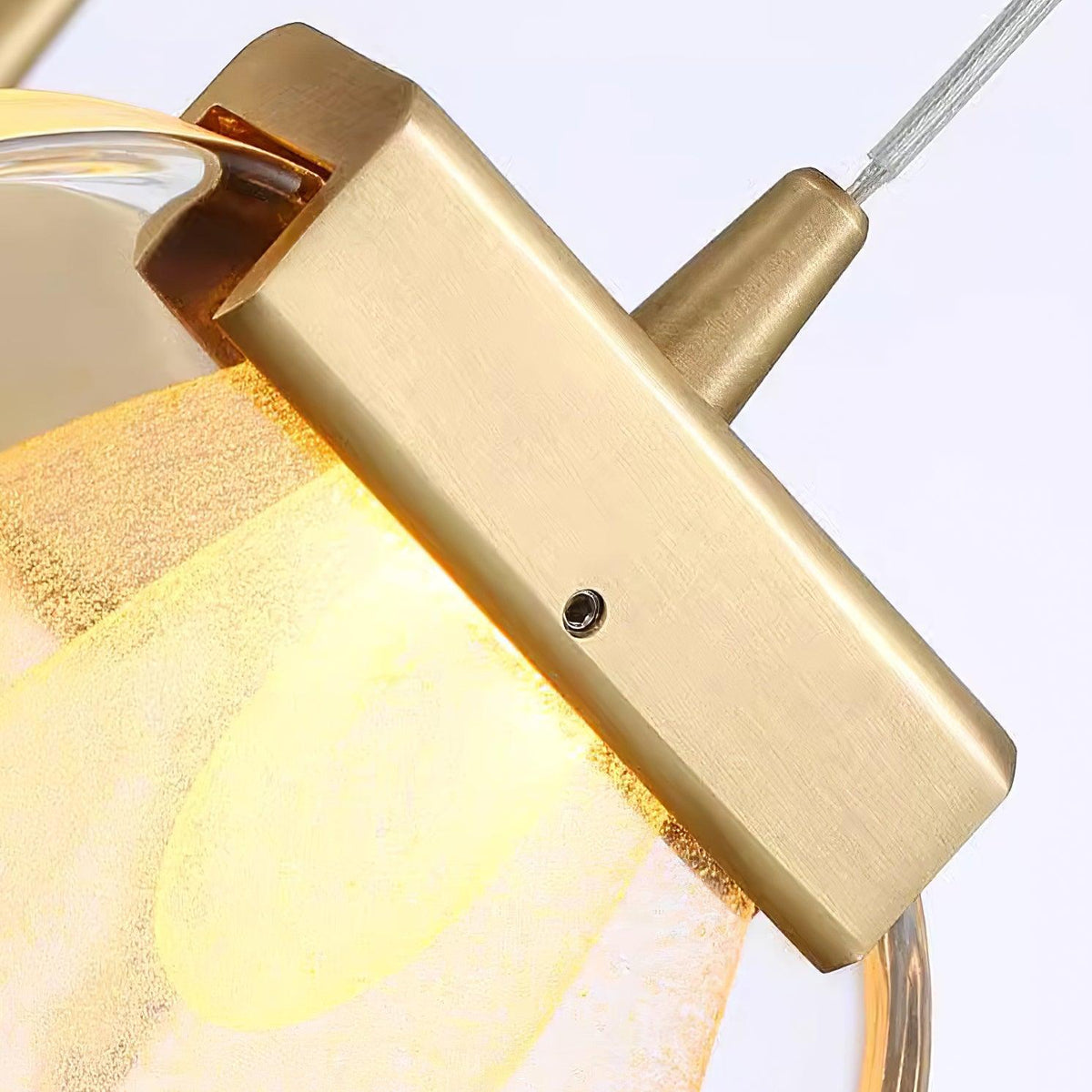 Avesia lampada a sospensione minimalista in vetro per scale