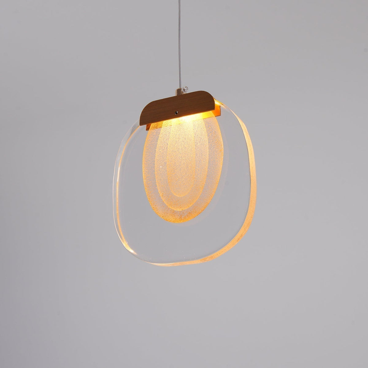 Avesia lampada a sospensione minimalista in vetro per scale