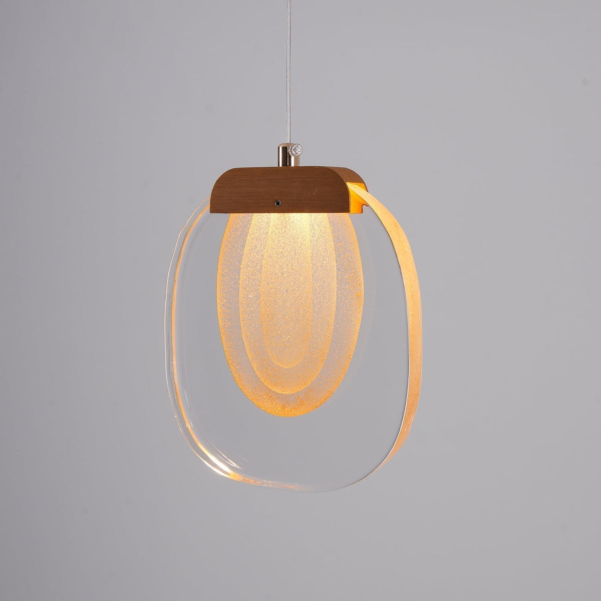Avesia lampada a sospensione minimalista in vetro per scale