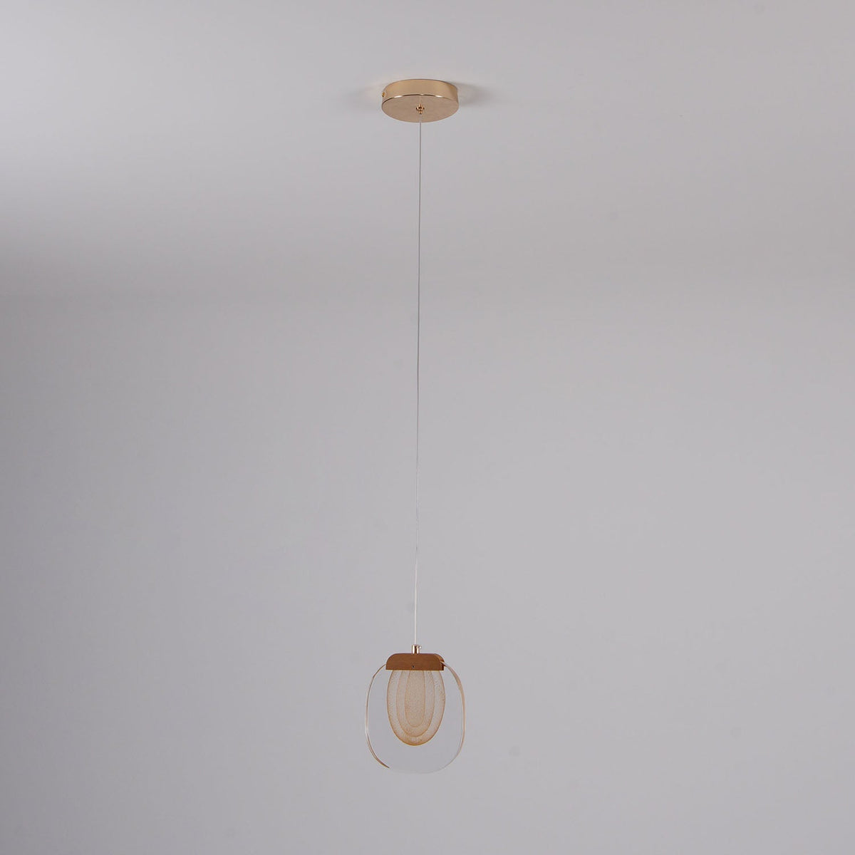Avesia lampada a sospensione minimalista in vetro per scale