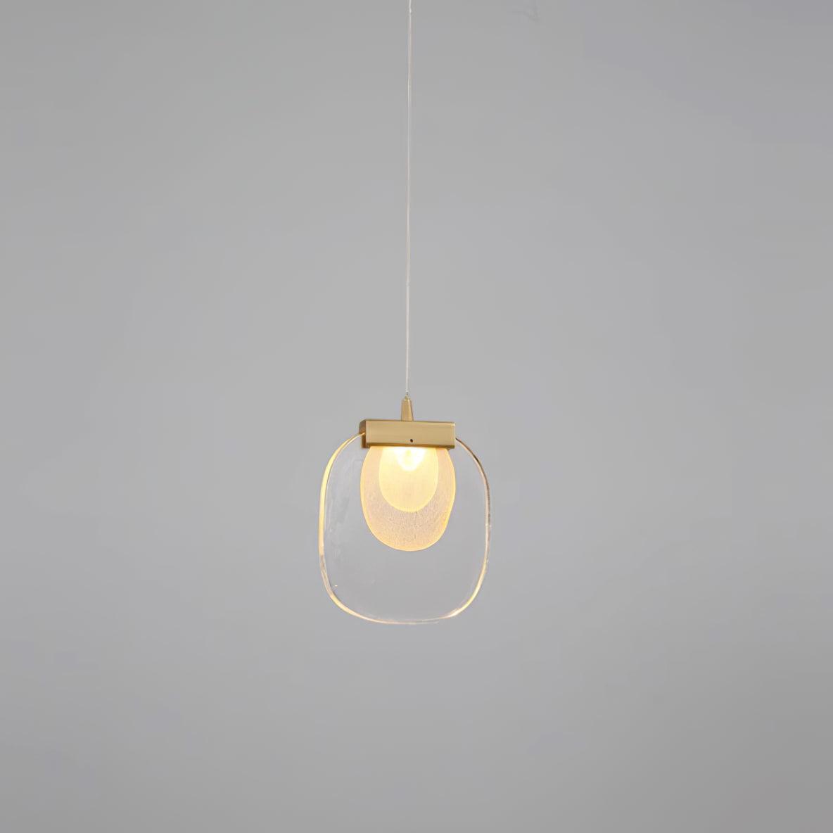 Avesia lampada a sospensione minimalista in vetro per scale