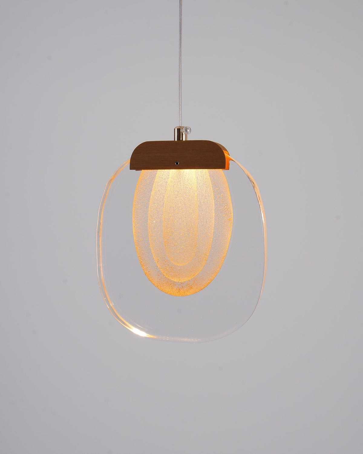 Avesia lampada a sospensione minimalista in vetro per scale