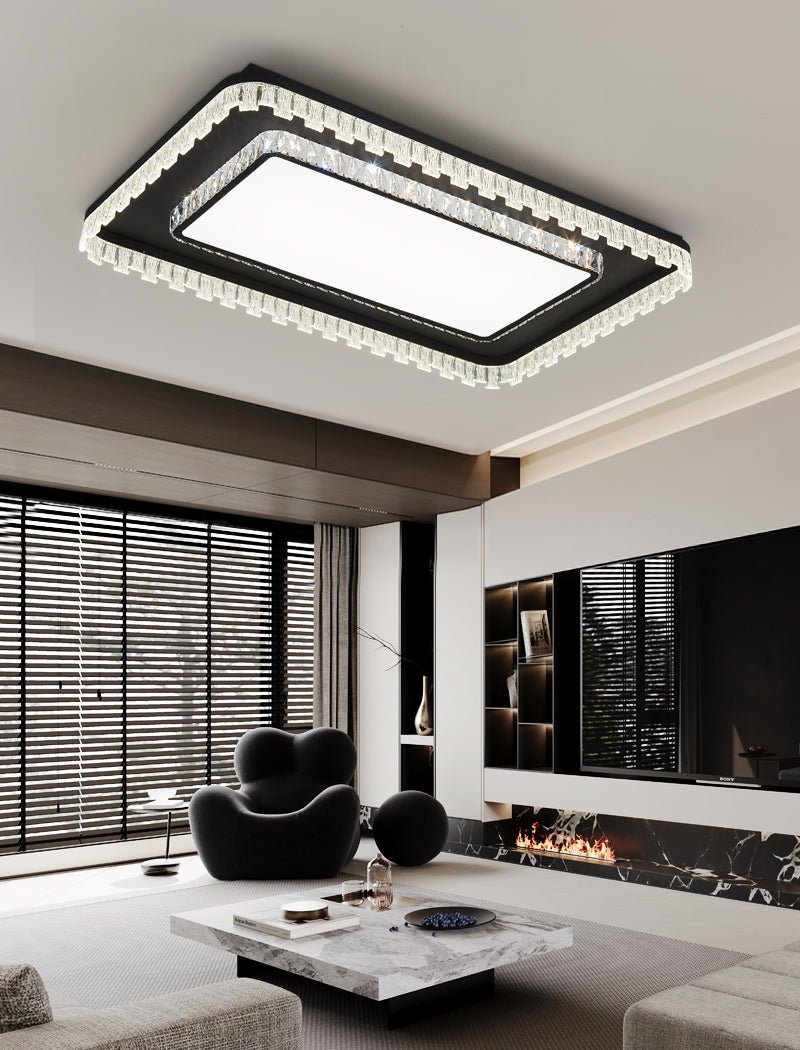 Nythee lampada da soffitto moderna minimalista in cristallo