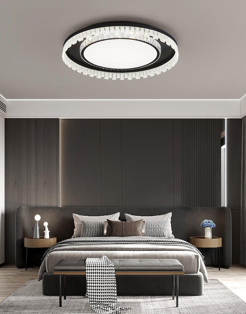 Nythee lampada da soffitto moderna minimalista in cristallo
