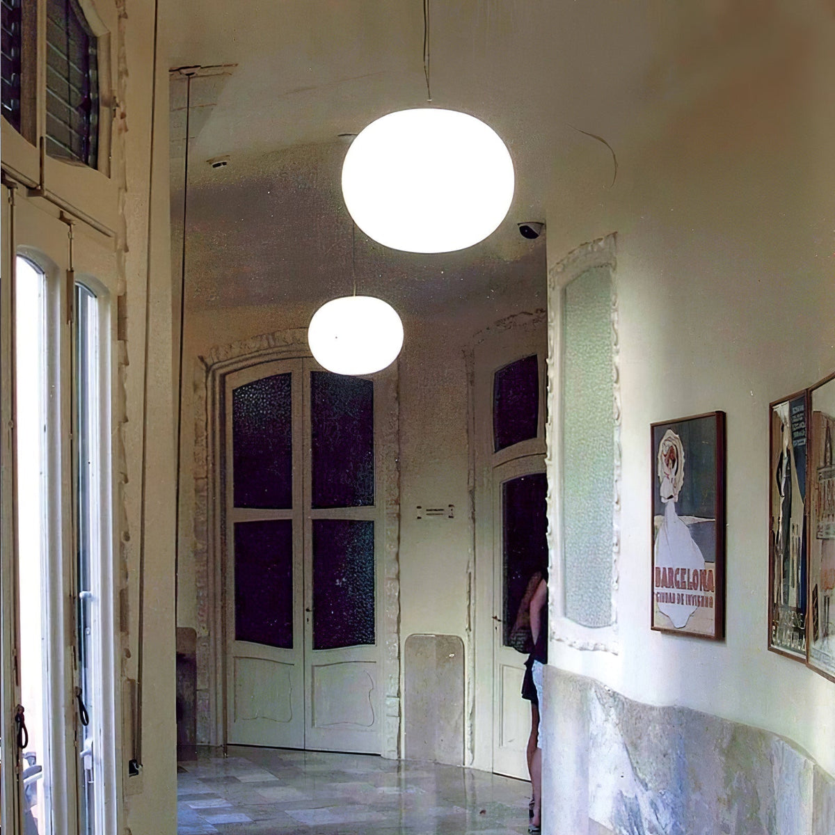 Gysta lampada a sospensione in vetro contemporanea