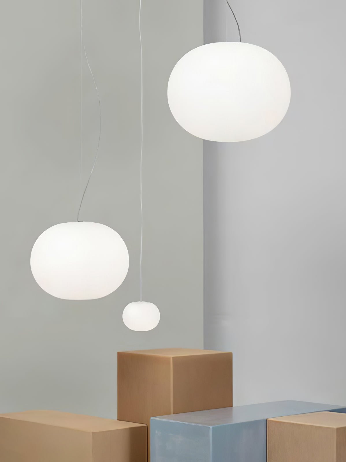Gysta lampada a sospensione in vetro contemporanea