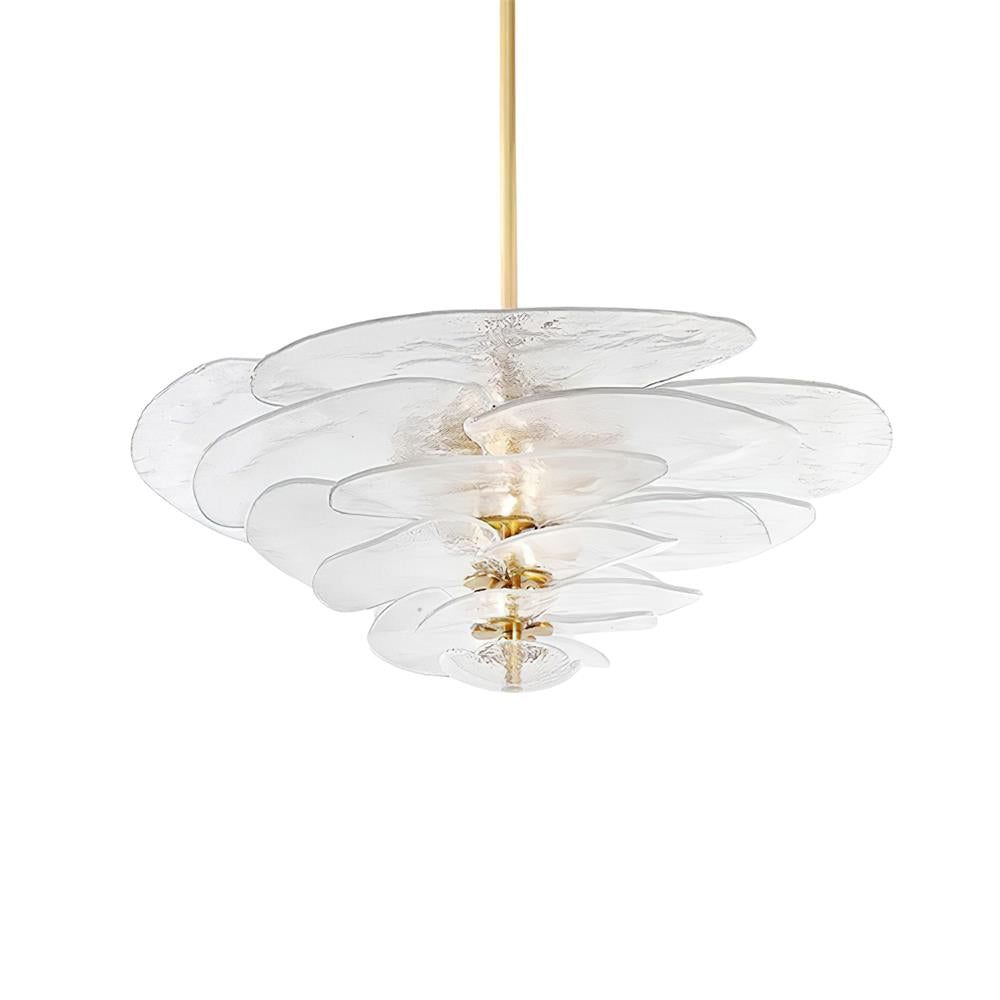 Crivs lampadario Oro vetro Murano petali lusso