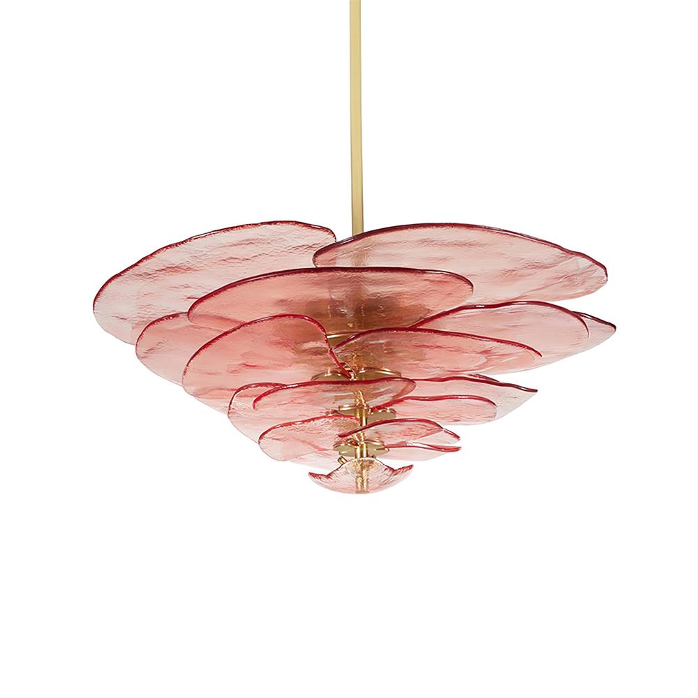Crivs lampadario Oro vetro Murano petali lusso