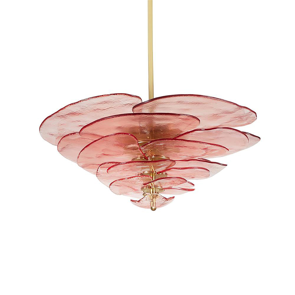 Crivs lampadario Oro vetro Murano petali lusso