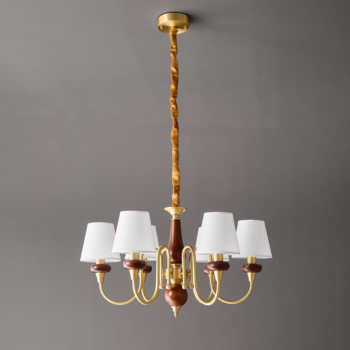 Zovena Classic Elegance vintage Fabbricato in legno lampadario
