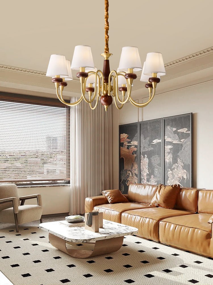 Zovena Classic Elegance vintage Fabbricato in legno lampadario