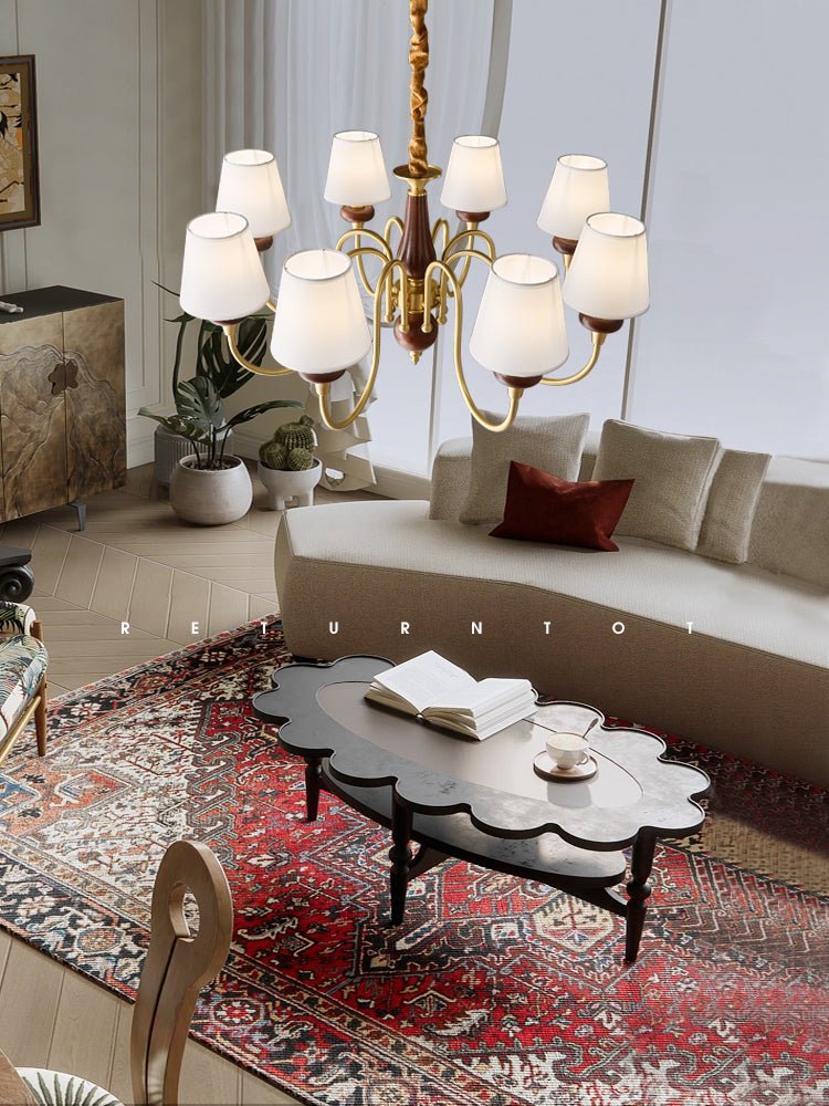 Zovena Classic Elegance vintage Fabbricato in legno lampadario