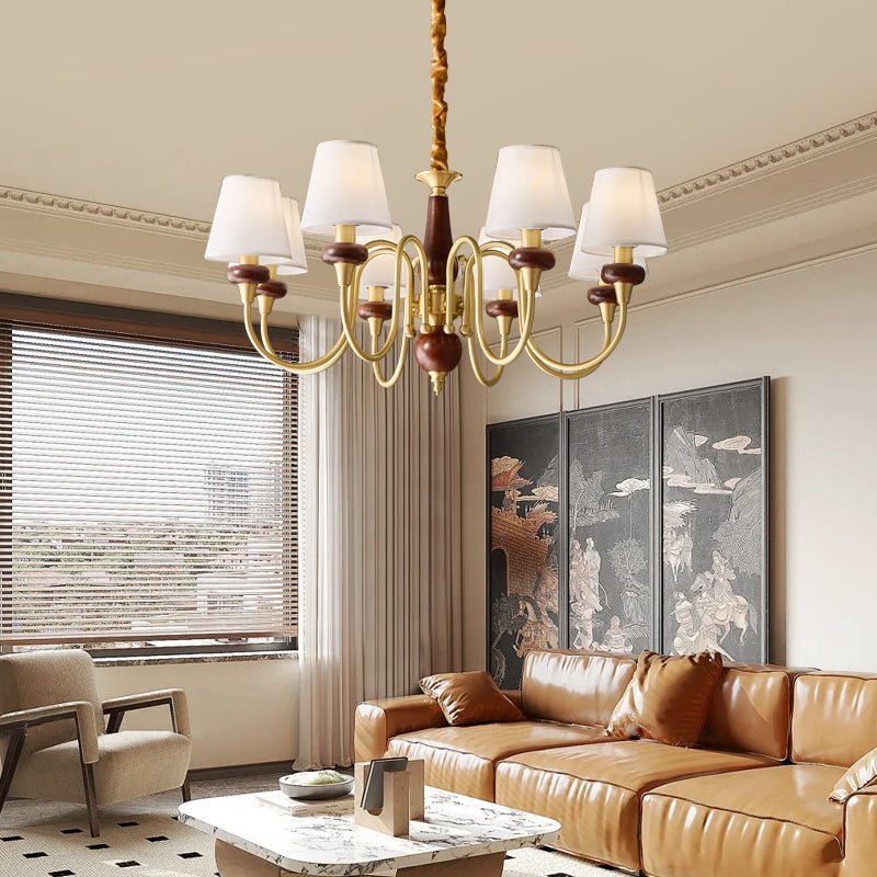 Zovena Classic Elegance vintage Fabbricato in legno lampadario