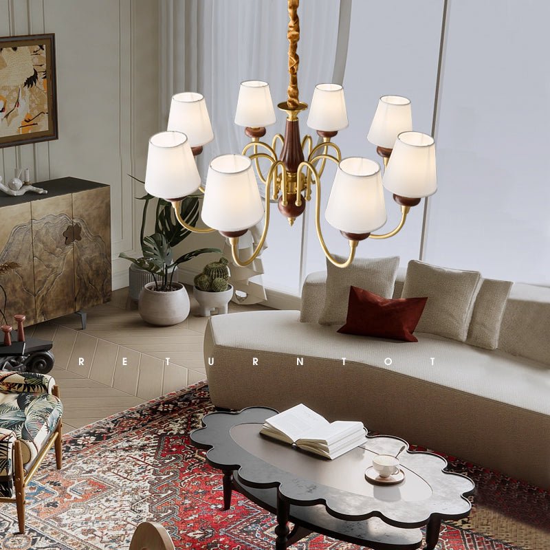 Zovena Classic Elegance vintage Fabbricato in legno lampadario