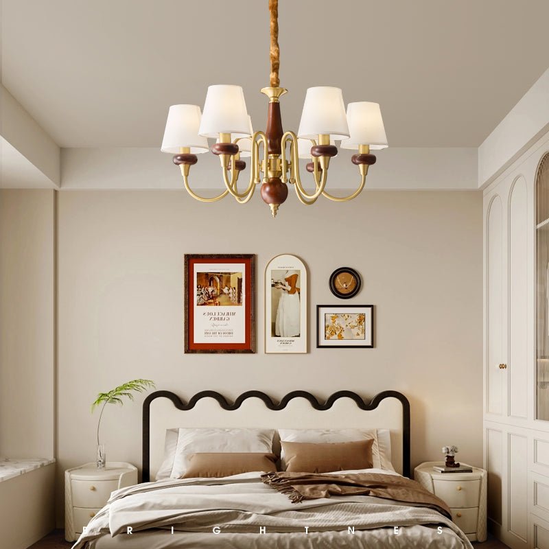 Zovena Classic Elegance vintage Fabbricato in legno lampadario