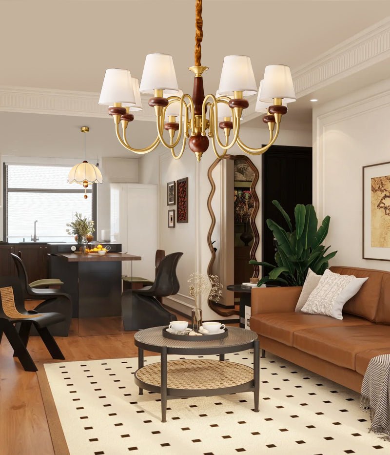 Zovena Classic Elegance vintage Fabbricato in legno lampadario