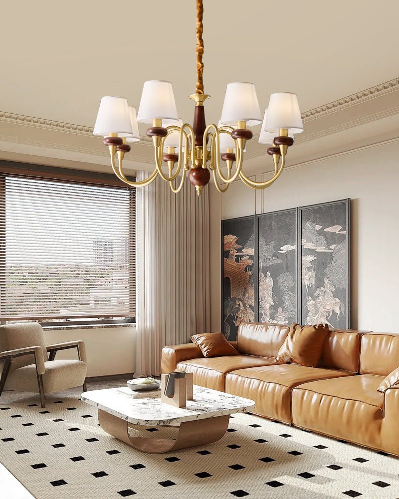 Zovena Classic Elegance vintage Fabbricato in legno lampadario