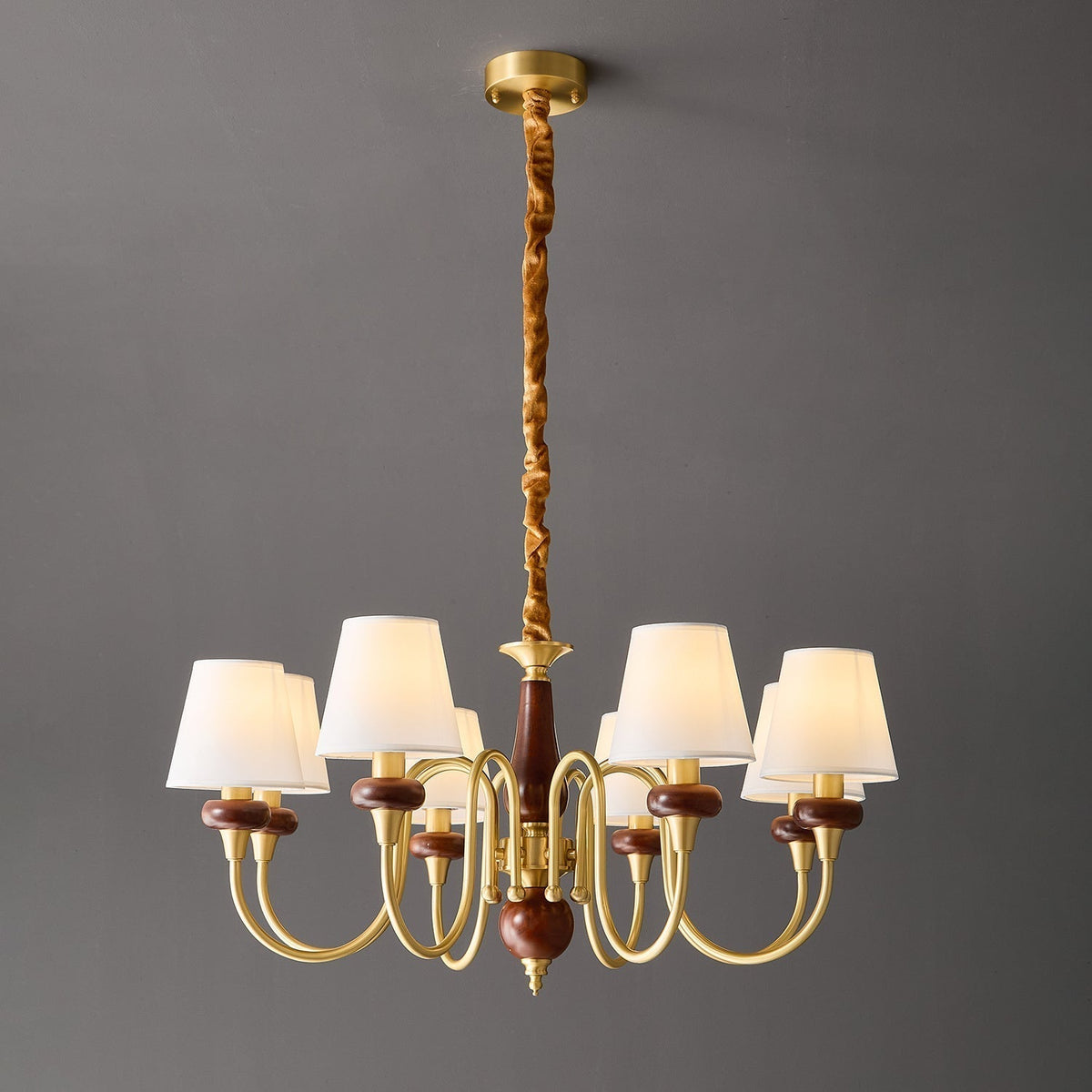 Zovena Classic Elegance vintage Fabbricato in legno lampadario