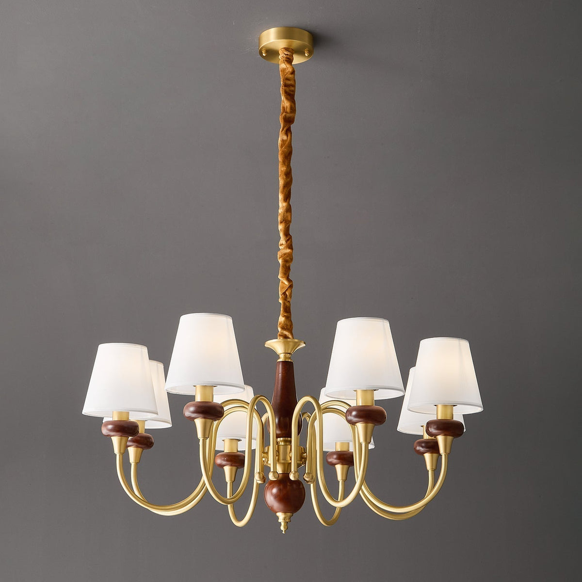 Zovena Classic Elegance vintage Fabbricato in legno lampadario