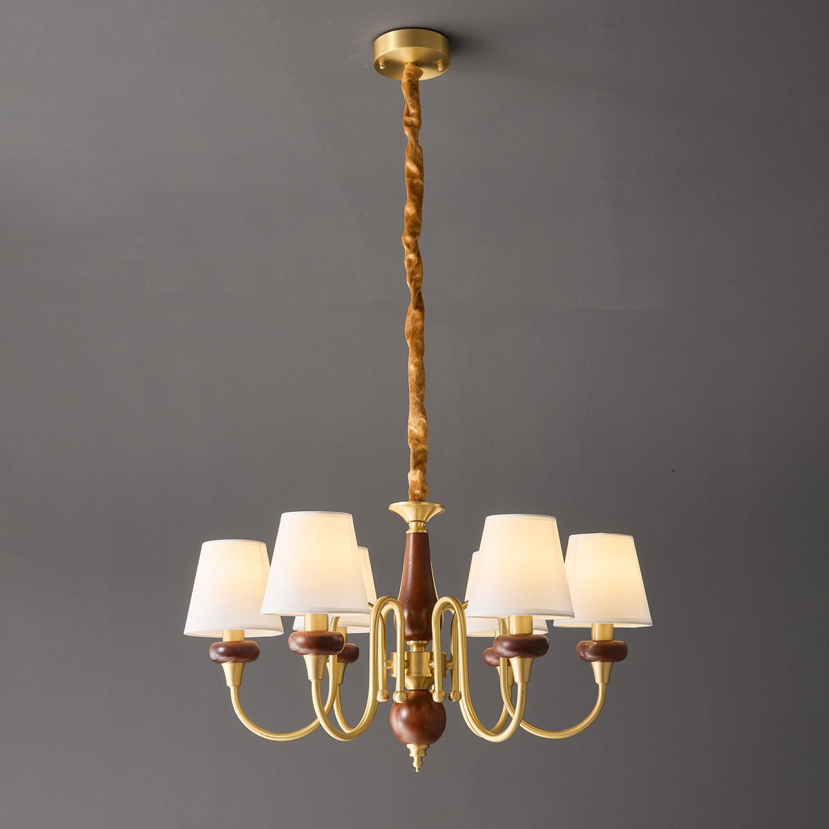 Zovena Classic Elegance vintage Fabbricato in legno lampadario