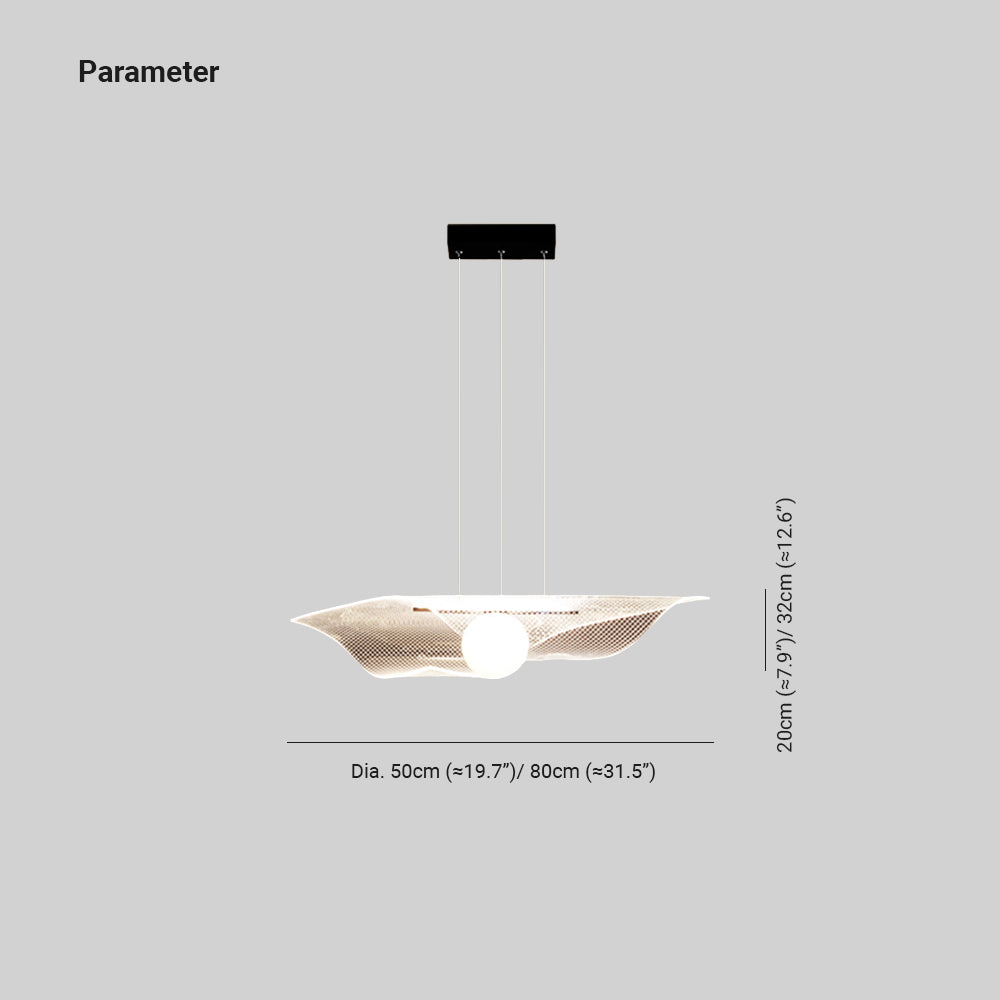 Arisha Minimalismo LED Lampade a Sospensione Acrilico Metallo Soggiorno