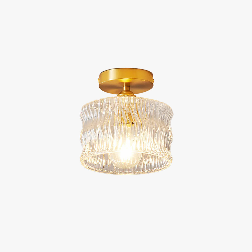 Arisha Lusso Plafoniere Transparente Metallo Vetro Corridoio