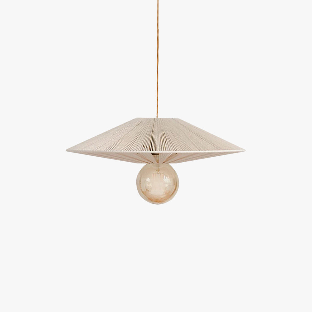 Ritta Cristallo LED Metallo Spago Lanpade a Sospensione Legno Soggiorno