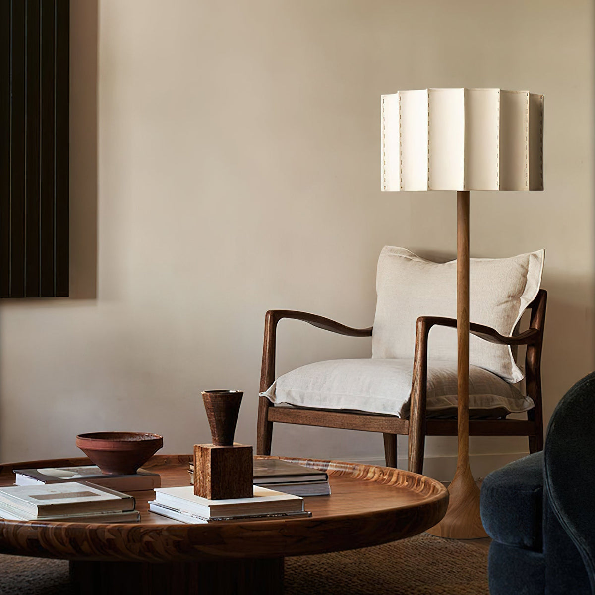 Bexi lampada da terra minimalista in legno