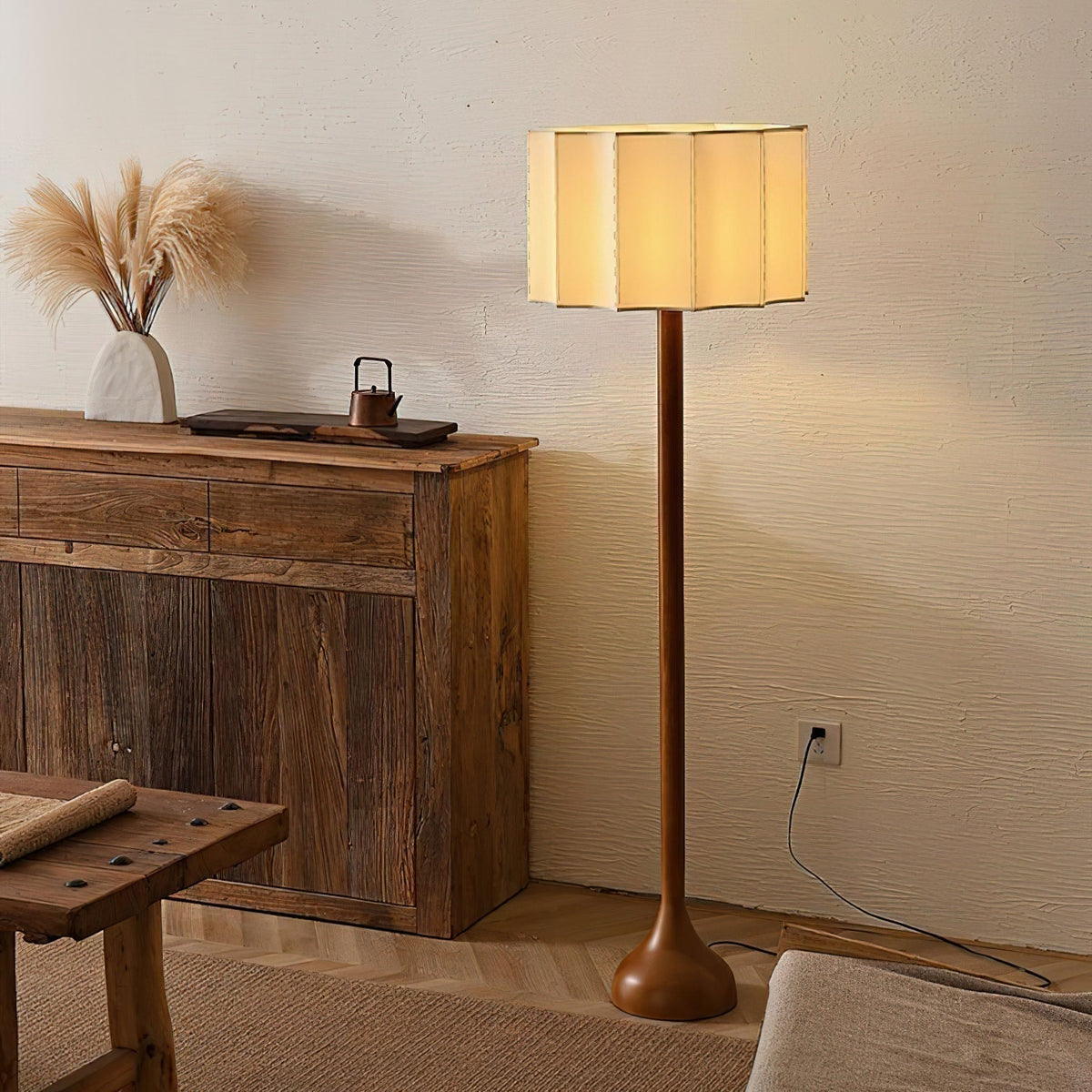 Bexi lampada da terra minimalista in legno