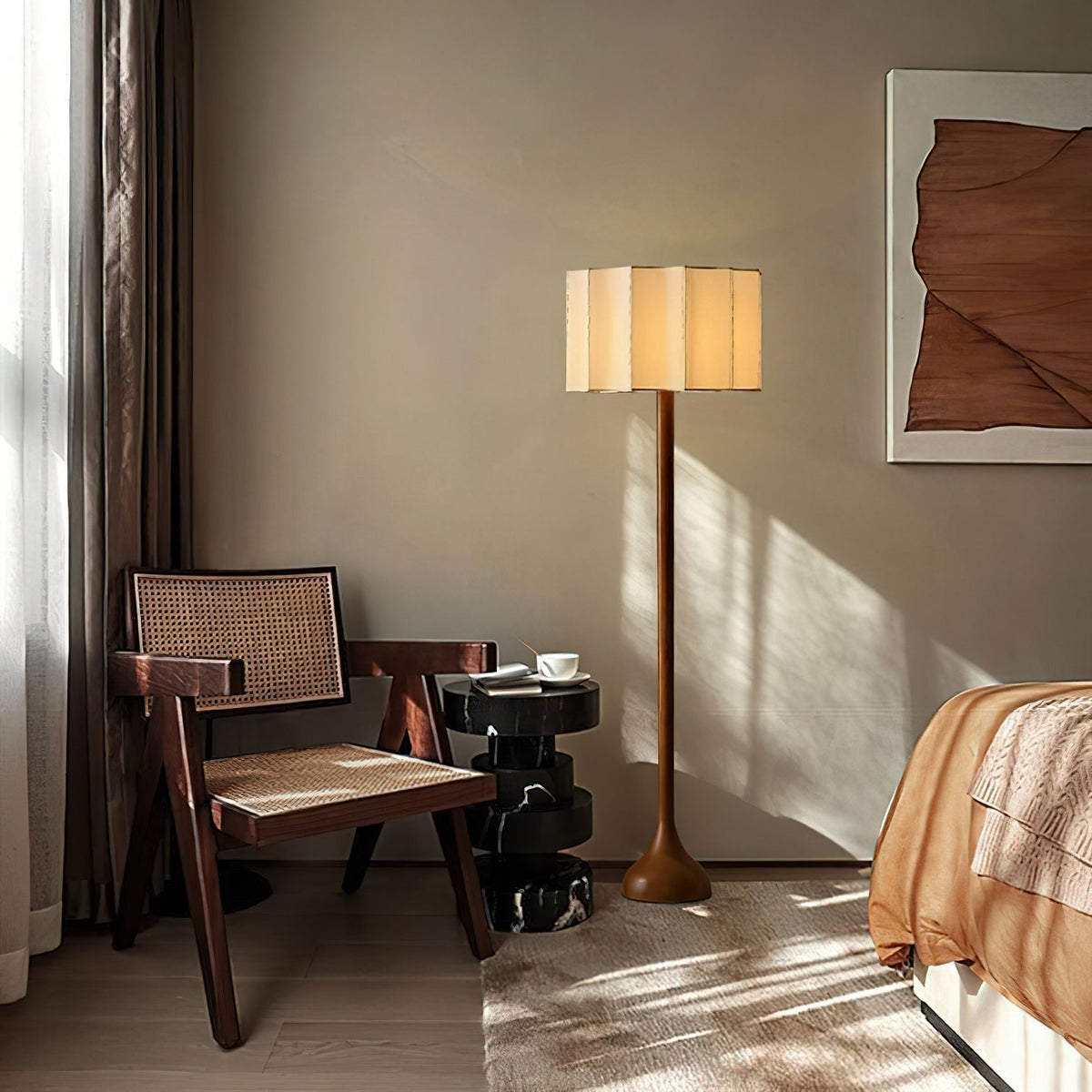 Bexi lampada da terra minimalista in legno