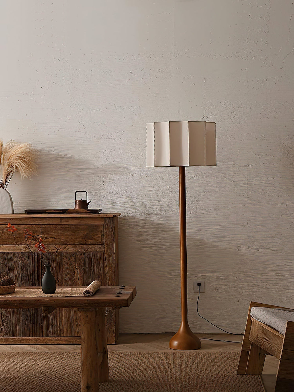 Bexi lampada da terra minimalista in legno