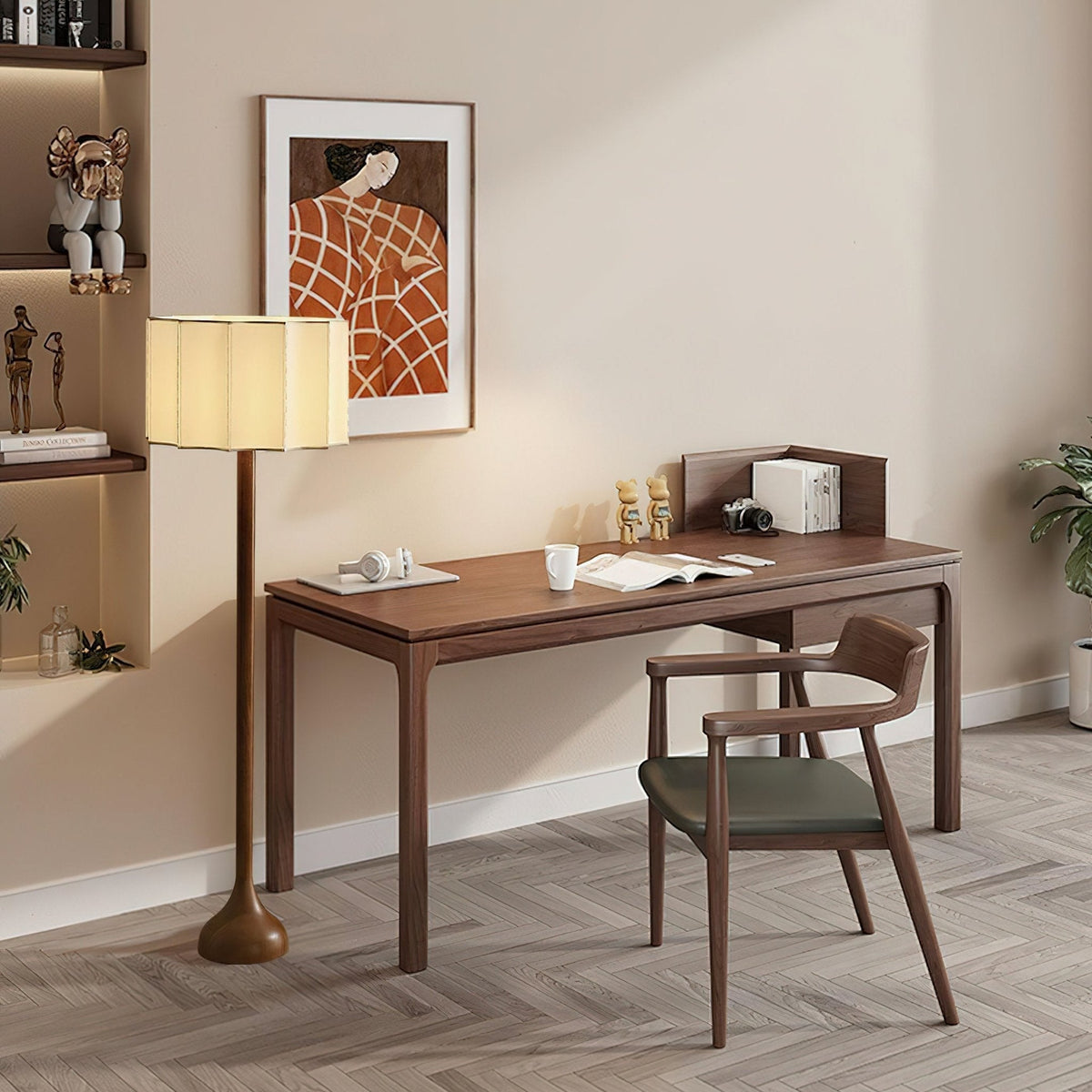 Bexi lampada da terra minimalista in legno