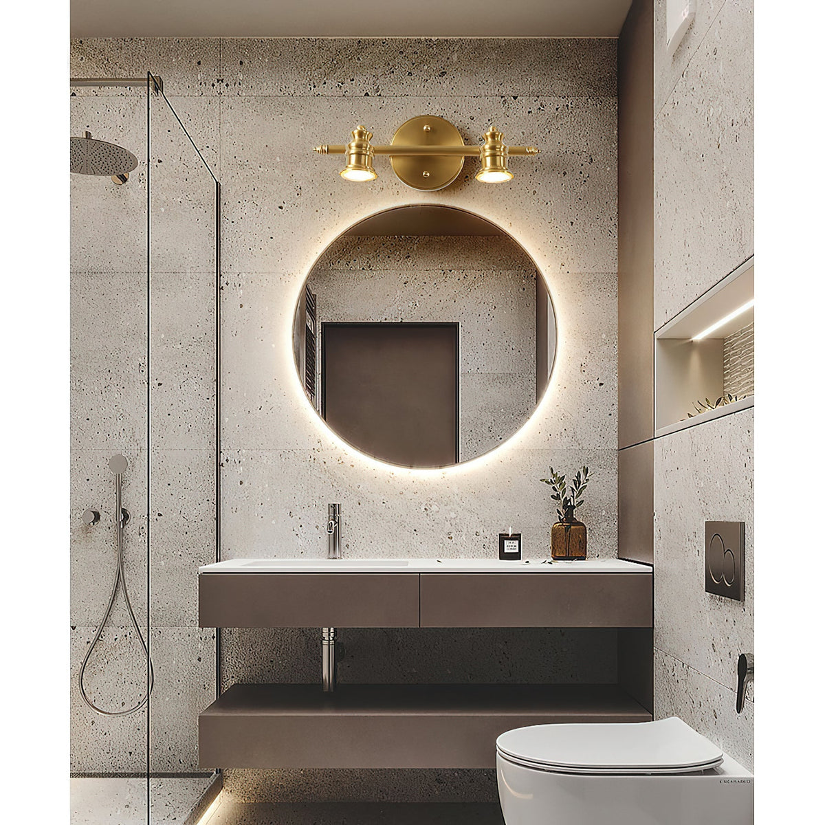 Corten applique in ottone