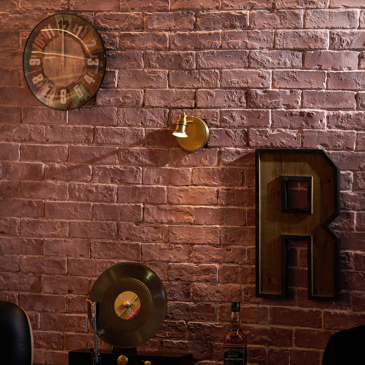 Corten applique in ottone