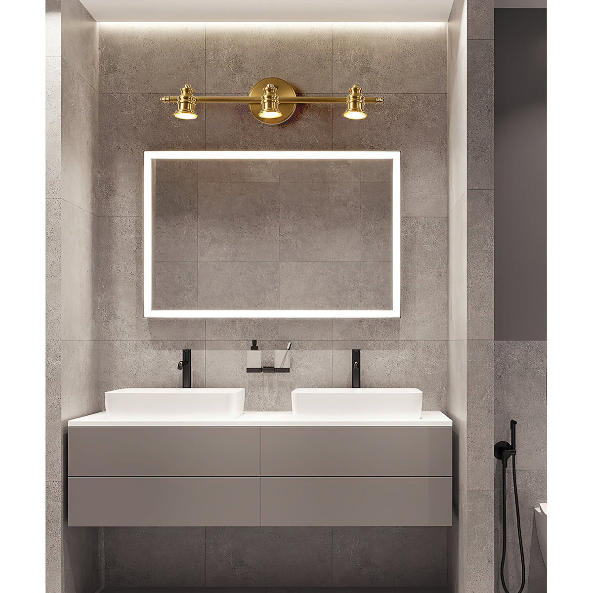 Corten applique in ottone