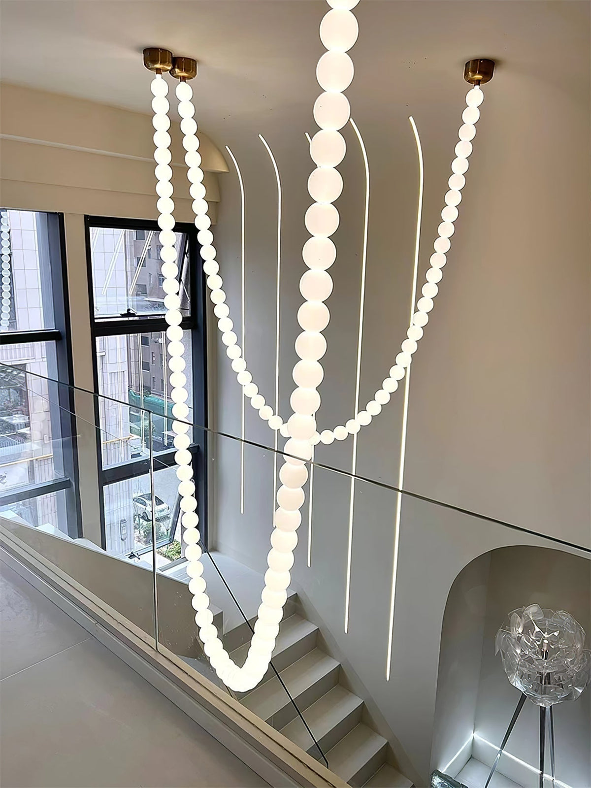 Kanell lampadario in ottone Sputnik