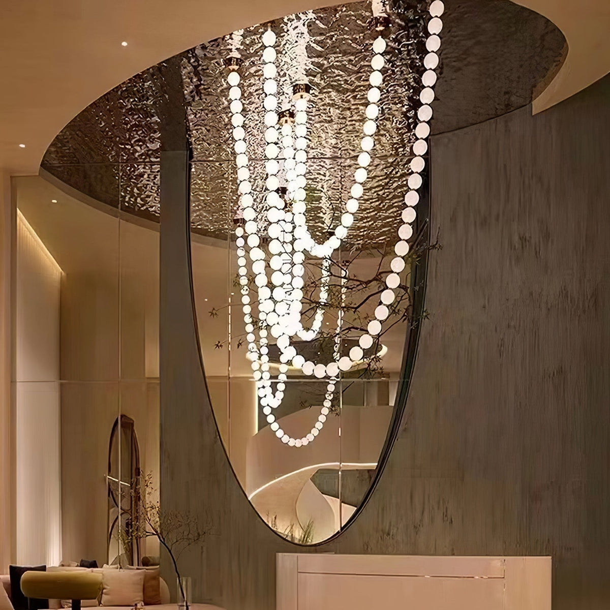 Kanell lampadario in ottone Sputnik