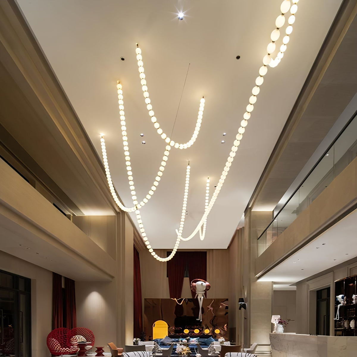 Kanell lampadario in ottone Sputnik