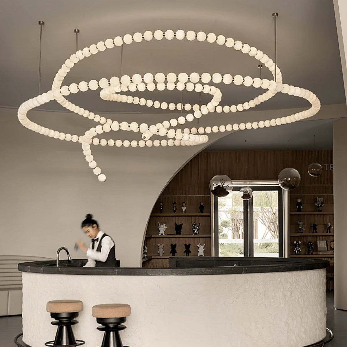 Kanell lampadario in ottone Sputnik