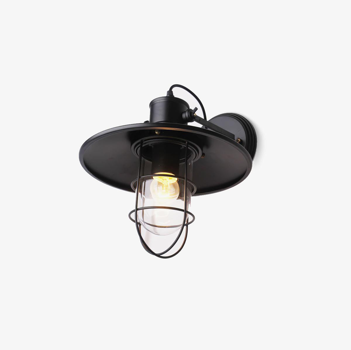 Eiraniella lampada da parete in vetro industriale Harbour
