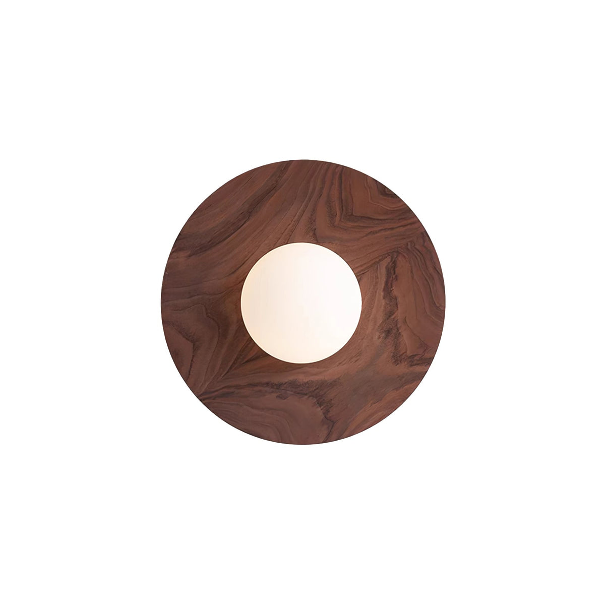 Eloza lampada da parete in legno e vetro moderna minimalista