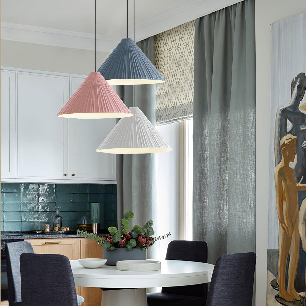 Cone Hat resina lampada a sospensione
