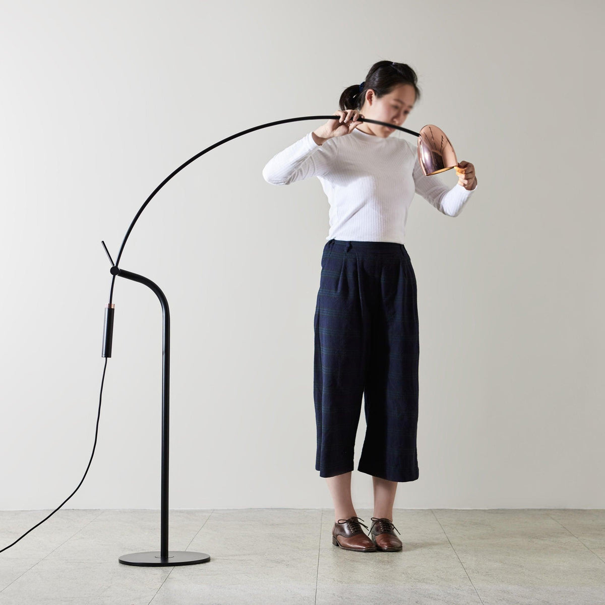 Arc lampada da terra LED moderna