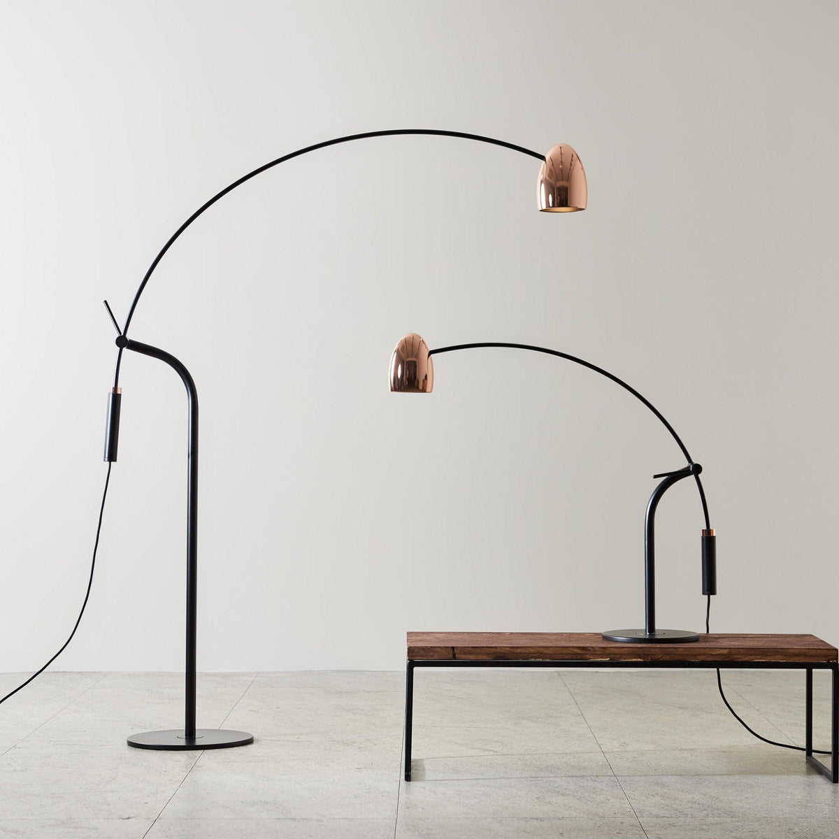 Arc lampada da terra LED moderna