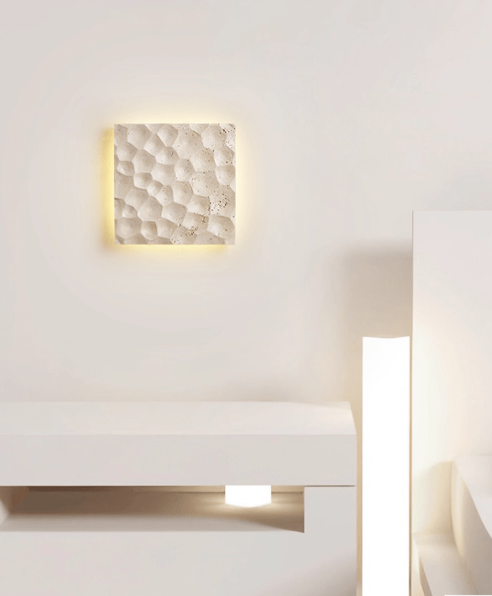 Seleaya applique Hexa Hive Stone Sconce